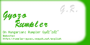 gyozo rumpler business card